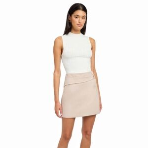 Kookai Beige Mini Skirt
